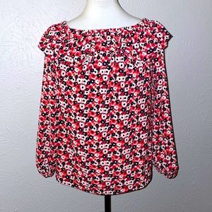 Michael Kors Geraniums Peasant Ruffle Medium